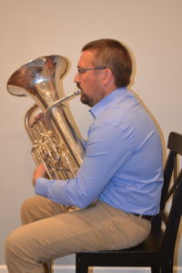 euphonium with collapsed back
