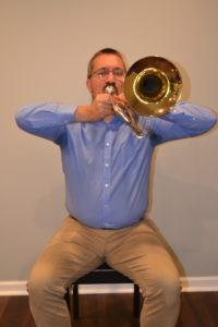 trombone with flyaway elbows