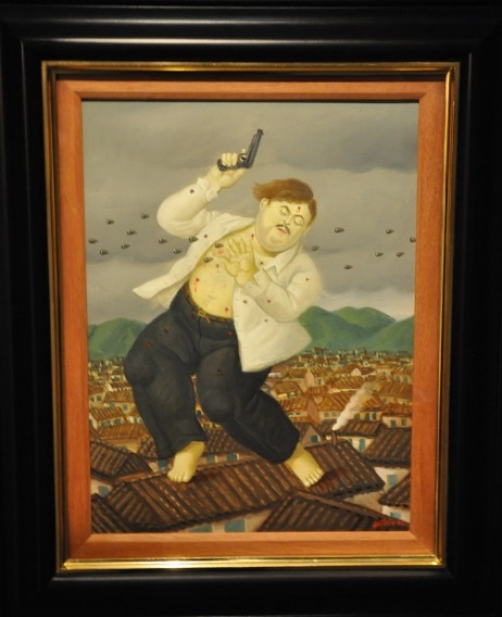 Botero's painting "The Death of Pablo Escobar"