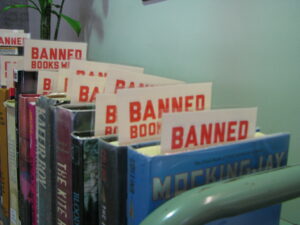 "Banned Book Week 2012" by Robert E. Kennedy Library at Cal Poly is licensed under CC BY-NC 2.0.