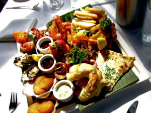 "Shellharbour Food Photography: Seafood Platter for One ($55) from Ocean Beach Hotel, Shellharbour NSW 2528 Australia" by Vanessa Pike-Russell is licensed under CC BY-NC-ND 2.0.