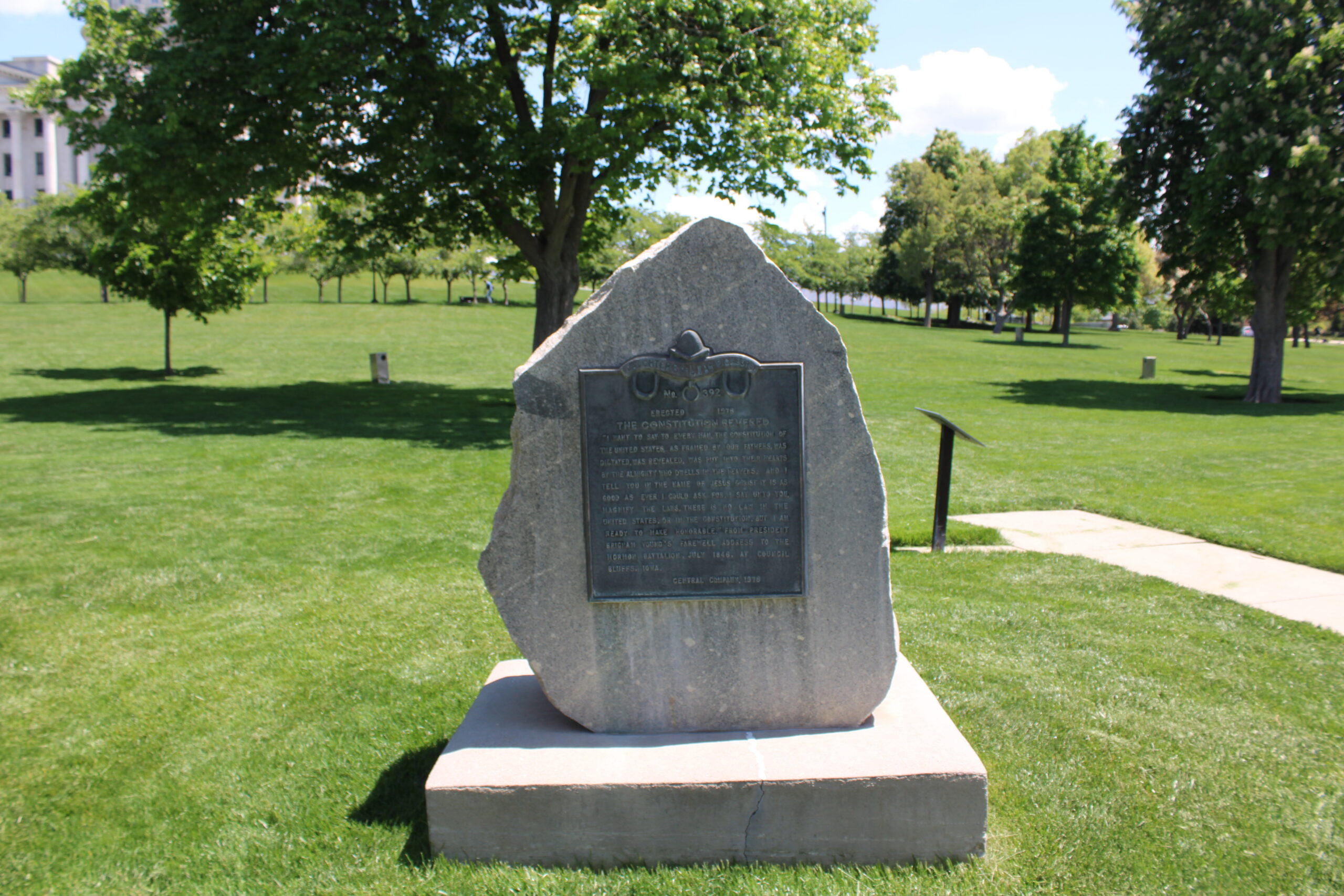 Image of the Constitution Rock in Utah