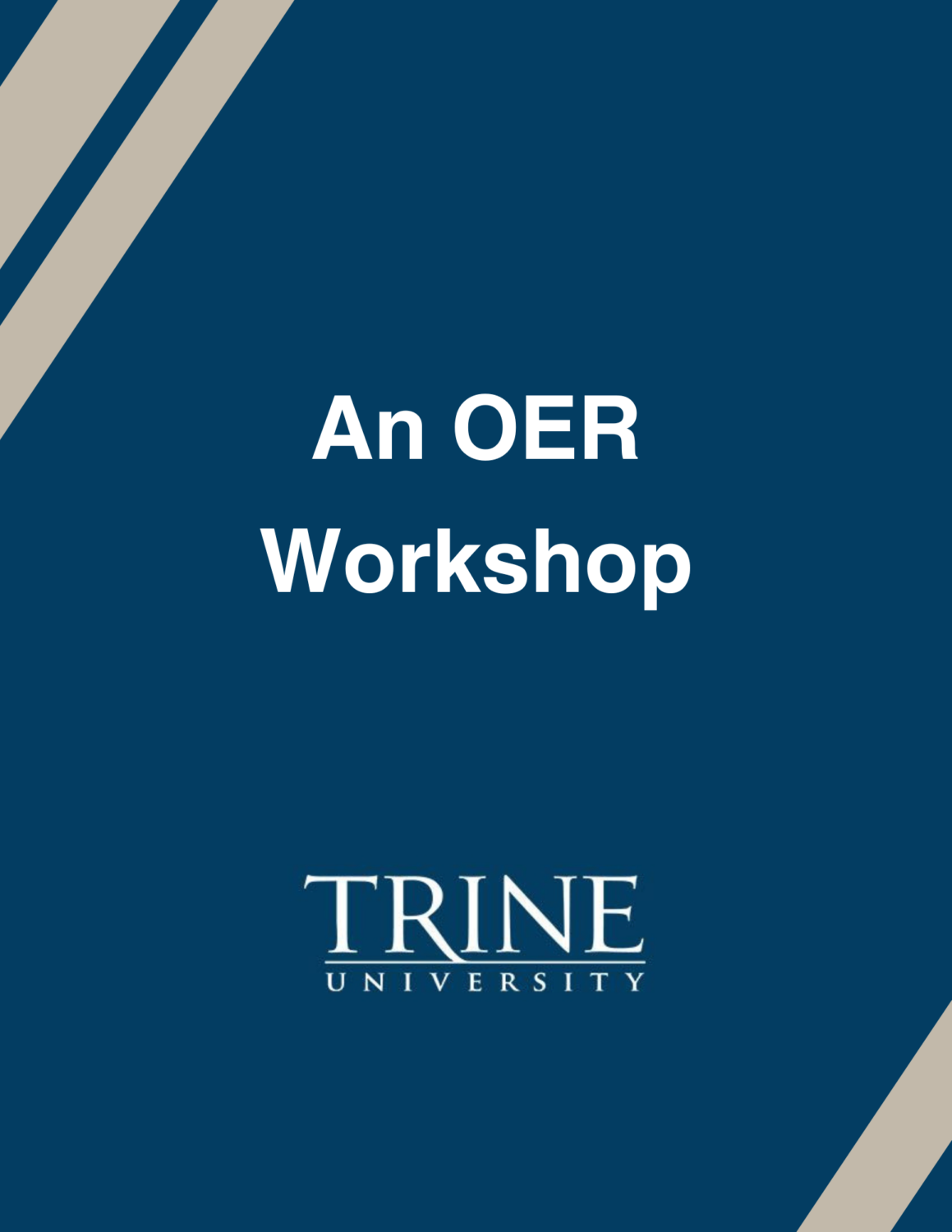 Cover image for An OER Workshop