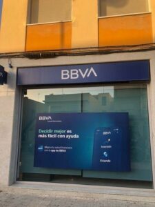 BBVA bank window