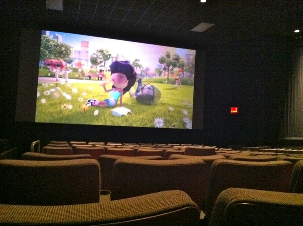 Photo from inside a movie theater