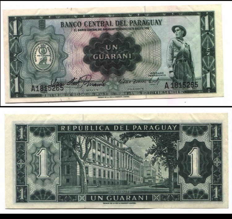 Guaraní, the paper currency of Paraguay