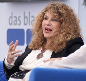 A closeup of a Nicaraguan novelist and poet, Gioconda Belli
