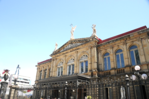 The facade of the Teatro Nacional
