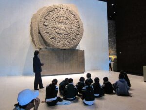 Aztec calendar stone