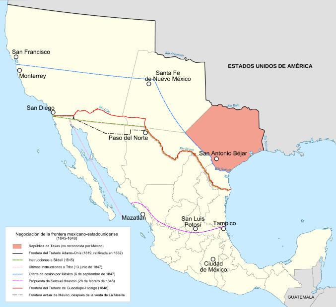 Negociación de la frontera México-EUA
