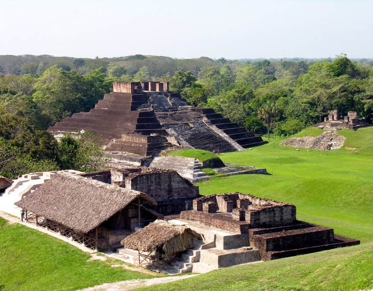 Aztec pyramid site