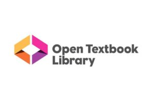 Open textbook library logo, an open three dimensional box.