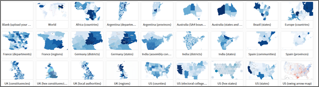 Types of Animated Maps Available in Flourish