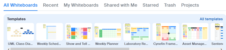whiteboards available in Zoom
