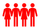People icon in red