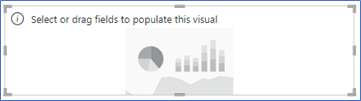 A screenshot of the container to populate the play axis in Power BI Desktop