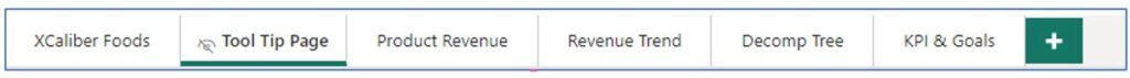 A screenshot showing how to name the tabs the pages you want for the five page report
