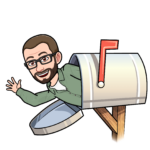 Bitmoji that directs you to your email with a pre-populated subject and body line alerting your instructor that you need assistance.