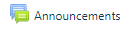 The announcements forum icon is always titled as Announcements within your course.