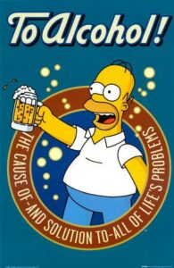 "The-Simpsons---Homer---To-Alcohol--C10314164" by antoinedemorris is licensed under CC BY 2.0.
