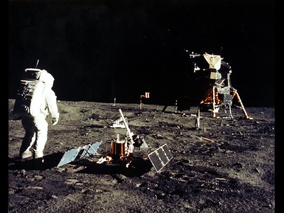 First walk on the moon