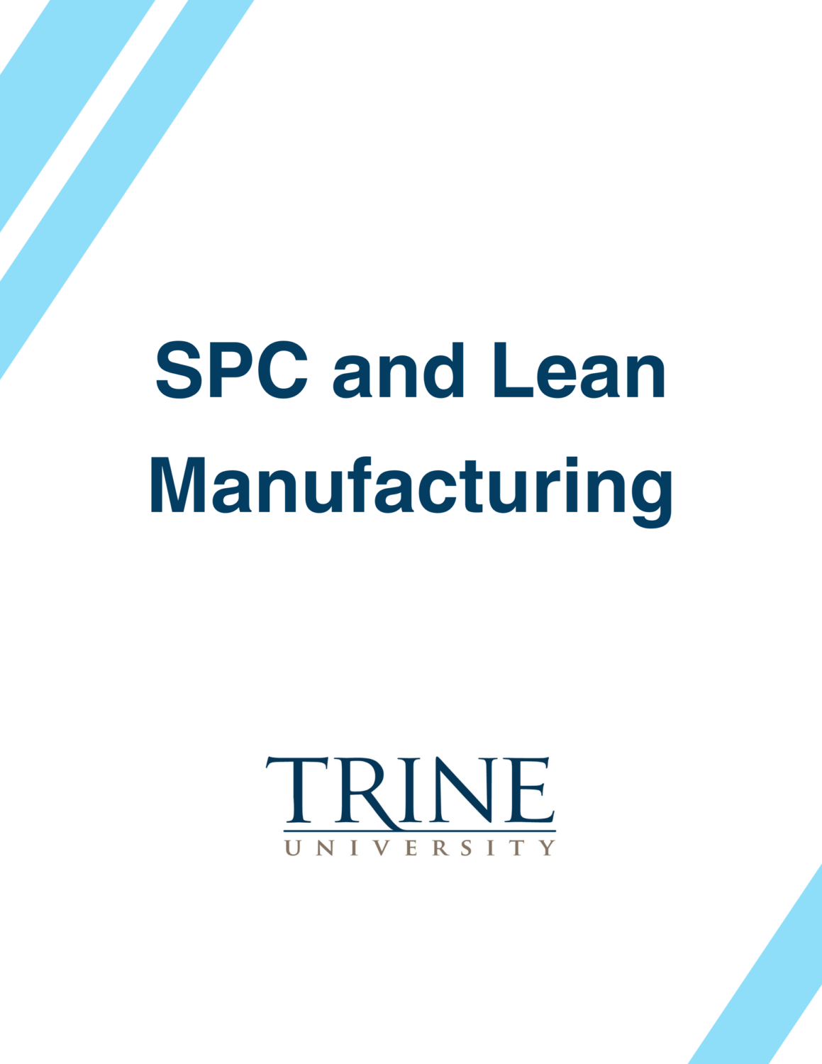 Cover image for SPC and Lean Manufacturing