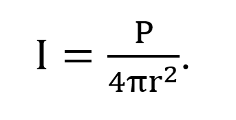 Equation for sound intensity.