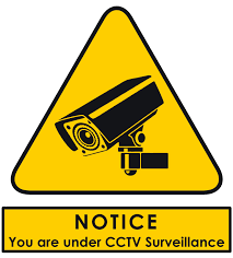 Cartoon graphic of a surveillance camera